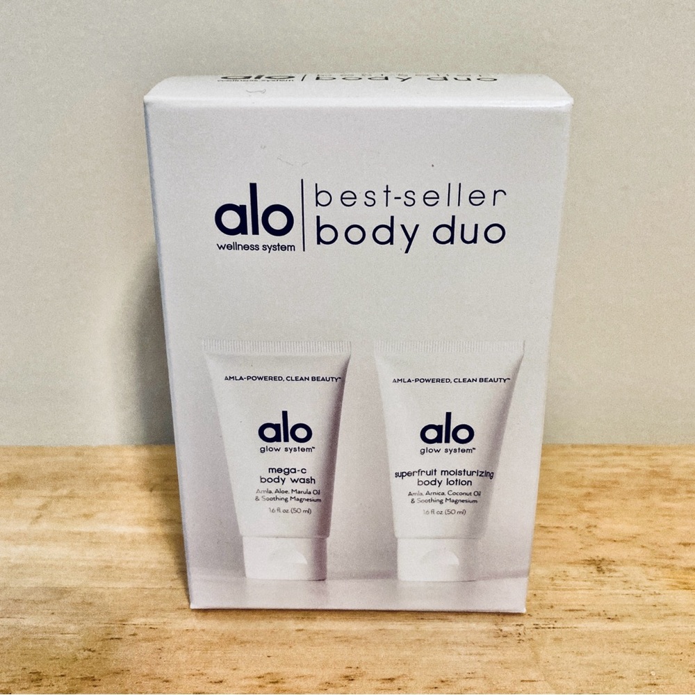Alo Wellness System Body Duo Mega C Body Wash & Superfruit Moisturizing Lotion